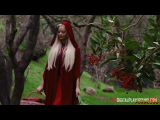 little red riding hood hurries to the forest to